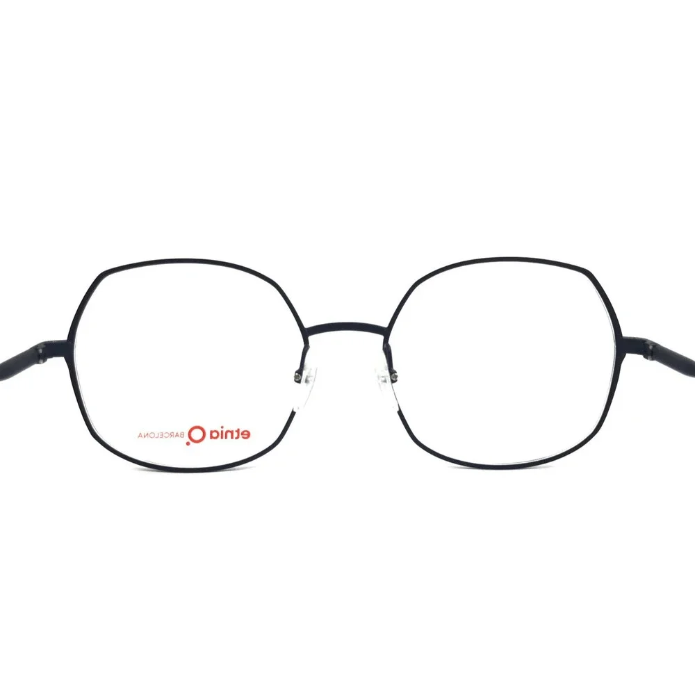 Etnia Barcelona Eyeglasses Frames SPIRA DB Dark Blue Geometric 54-20-142